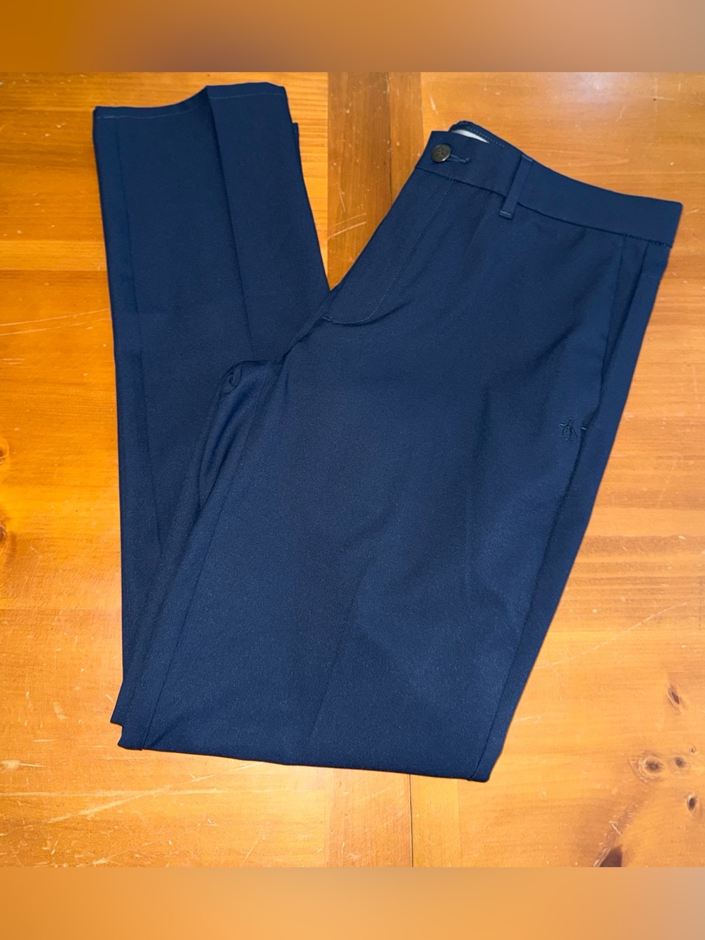 Penguin Men’s size 32x32 Navy Dress Pants Pockets Business Casual Golf Comfort - Picture 3 of 15